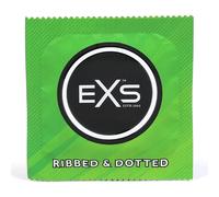 Exs 3In1 Ribbed, Dotted & Flared Condom 56 m Preservativi Stimolanti e Svasati
