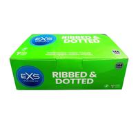 EXS Condoms 3In1 (Ribbed,Dotted & Flared - 144 Pack - 520 Gr