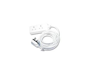 EXS1324W Masterplug Cavo Di Estensione 2G 4M 13A Wh