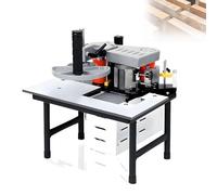 EXSHUING Bordatrice Con Colla Bifacciale, Bordatrice Portatile Per La Lavorazione Del Legno, Gestisce Archi E Linee Rette Con Serbatoio Colla Da 1000 Ml E Velocità Regolabile (2-10 M/Min)(White)