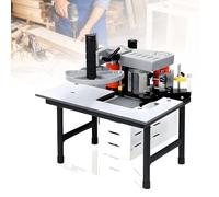 EXSHUING Bordatrice Per Bordi Dritti E Curvi, Macchina Per Bordatura E Incollaggio Da 1200 W Con Colla A Caldo Bifacciale, Supporta Spessori Dei Bordi Da 0,3 A 3 Mm E Altezze Da 7 A 60 Mm(White)