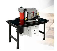 EXSHUING Bordatrice Per Colla Bifacciale Per La Produzione Di Mobili, Bordatrice Per Bordi Dritti E Curvi (Raggio ≥40 Mm), Con Serbatoio Da 1000 Ml, Altezza Del Bordo Da 7 A 60 Mm(Black)