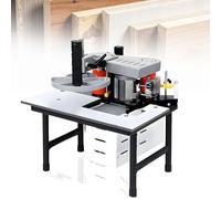 EXSHUING Bordatrice Per Colla Bifacciale Per La Produzione Di Mobili, Bordatrice Per Bordi Dritti E Curvi (Raggio ≥40 Mm), Con Serbatoio Da 1000 Ml, Altezza Del Bordo Da 7 A 60 Mm(White)