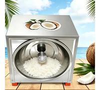 EXSHUING Grattugia Elettrica Professionale Per Cocco, 300 W, 1 Min/Cocco, 50-60 Pezzi/Ora O 50 Kg/Ora, Punta Ovale, Consistenza Uniforme, Antiruggine, Grattugia Professionale Cocco Panetteria
