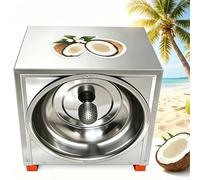 EXSHUING Grattugia Elettrica Professionale Per Cocco, Motore Da 300 W, 1 Cocco/Min, 50 Kg/Ora, Punta Ovale, Alta Resa Grattugia Per Cocco Professionale, In Acciaio Inox, Pasticcerie E Ristoranti