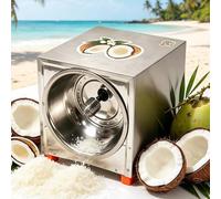 EXSHUING Grattugia Per Cocco, 300 W, 1 Min/Cocco, 50-60 Pezzi/Ora, Punta Ovale, Alta Resa, Spessore Uniforme, Acciaio Inossidabile Antiruggine, Bracciolo Portatile, Grattugia Per Cocco
