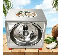 EXSHUING Grattugia Per Cocco Elettrica Professionale, 300 W, 1 Min/Cocco, 50 Kg/Ora, Punta Ovale, Alta Resa, Zero Sprechi, Acciaio Inox Facile Da Pulire, Grattugia Per Cocco Professionale