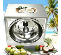 EXSHUING Grattugia Per Cocco Professionale, 300 W, 1 Min/Cocco, 50-60 Pezzi/Ora, Punta Ovale, Polpa Di Cocco Uniforme E Soffice, Acciaio Inox Antiruggine, Bracciolo Portatile, Grattugia Per Cocco