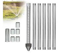 EXSHUING Kit per La Perforazione di Pozzi d'Acqua, Include Tubi di Prolunga per Il Progetto del Pozzo A Sabbia Poco Profondo, Accesso all'Acqua di Falda Fai-da-Te(1+5 Pipes-6m (20ft))