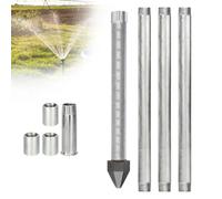 EXSHUING Kit per La Perforazione di Pozzi d'Acqua, Include Tubi di Prolunga per Il Progetto del Pozzo A Sabbia Poco Profondo, Accesso all'Acqua di Falda Fai-da-Te(1+3 Pipes-4m (13ft))