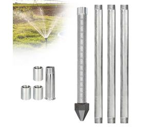 EXSHUING Kit per La Perforazione di Pozzi d'Acqua, Include Tubi di Prolunga per Il Progetto del Pozzo A Sabbia Poco Profondo, Accesso all'Acqua di Falda Fai-da-Te(1+3 Pipes-4m (13ft))