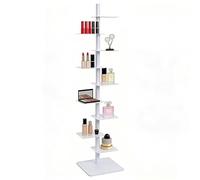 EXSHUING Libreria Vertical Spine, libreria girevole a 9 ripiani con design leggero da 11 kg, multiuso per soggiorno, camera da letto, libri e piante, facile da spostare, 7 colori(White)