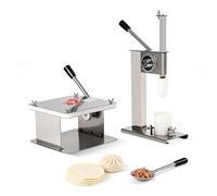 EXSHUING Macchina Per La Preparazione Di Baozi, Macchina Manuale Per La Produzione Di Panini Con Design A 9 Pieghe, Capacità Di 500 Panini/Ora, Perfetta Per La Cucina Di Casa(L)