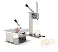 EXSHUING Macchina Per La Preparazione Di Panini Al Vapore, Macchina Semiautomatica Per La Preparazione Di Panini Con Design A 9 Pieghe, Produce 500 Panini Perfetti/Ora, Con 3 Stampi(L)