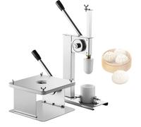 EXSHUING Macchina Per La Preparazione Di Panini Commerciale, Macchina Semiautomatica Per La Chiusura Di Baozi, Efficienza Di 500 Panini/Ora, 3 Stampi Antiaderenti In Pe Intercambiabili(S)