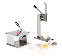 EXSHUING Macchina Per La Preparazione Di Panini In Acciaio Inossidabile, Macchina Professionale Per La Formatura Di Baozi Con Sigillatura A 9 Pieghe, Alta Efficienza 500 Panini/Ora(M)