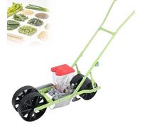 EXSHUING Seminatrice A Spinta per Aiuole Rialzate, Seminatrice Manuale per Ortaggi, per 1-6 File, profondità di Semina Regolabile da 0 A 5 Cm E Distanza tra Le File da 7 A 44 Cm(2-Row)