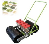 EXSHUING Seminatrice A Spinta per Aiuole Rialzate, Seminatrice Manuale per Ortaggi, per 1-6 File, profondità di Semina Regolabile da 0 A 5 Cm E Distanza tra Le File da 7 A 44 Cm(5-Row)