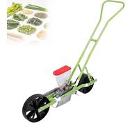 EXSHUING Seminatrice A Spinta per Aiuole Rialzate, Seminatrice Manuale per Ortaggi, per 1-6 File, profondità di Semina Regolabile da 0 A 5 Cm E Distanza tra Le File da 7 A 44 Cm(1-Row)