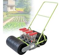 EXSHUING Seminatrice di Precisione per Orto, Seminatrice Manuale A Spinta per Ortaggi, con Distanza tra Le File Regolabile da 7 A 44 Cm, Adatta A Oltre 40 Colture, Tramoggia da 2 Litri/Fi-la(4-Row)