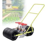 EXSHUING Seminatrice di Precisione per Orto, Seminatrice Manuale A Spinta per Ortaggi, con Distanza tra Le File Regolabile da 7 A 44 Cm, Adatta A Oltre 40 Colture, Tramoggia da 2 Litri/Fi-la(3-Row)