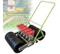 EXSHUING Seminatrice di Precisione per Orto, Seminatrice Manuale A Spinta per Ortaggi, con Distanza tra Le File Regolabile da 7 A 44 Cm, Adatta A Oltre 40 Colture, Tramoggia da 2 Litri/Fi-la(5-Row)