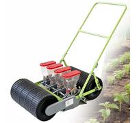 EXSHUING Seminatrice di Precisione per Piccoli Giardini - per Canapa, Prezzemolo, Cavolo, Ravanello E Altro - Seminatrice A File E Spandiconcime Efficiente, profondità 0-5 Cm (0-2 Pollici)(4-Row)