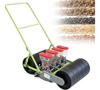EXSHUING Seminatrice Manuale A File, Adatta per Terrazze E Pendii, 1-6 File, profondità di Semina da 0 A 5 Cm (0-2 Pollici), Adatta per Semi di Diametro Inferiore A 10 Mm, Adatta per Mais(4-Row)