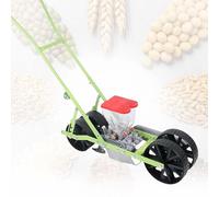 EXSHUING Seminatrice Manuale A Spinta per Orto Terrazzato, 1-6 File, Adatta per Semi di Diametro Inferiore A 10 Mm, profondità di Semina 0-5 Cm, per Mais Fagioli E Car-ote Tramoggia da 2 Litri(2-Row)