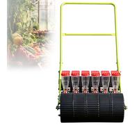 EXSHUING Seminatrice Manuale per Mais E Fagioli, Seminatrice per Orto, Soia E Ravanelli, Controllo della profondità da 0 A 5 Cm, Adatta A Semi di Diametro Inferiore A 10 Mm, Adatta A 1-6 File(6-Row)