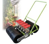 EXSHUING Seminatrice Manuale per Mais E Fagioli, Seminatrice per Orto, Soia E Ravanelli, Controllo della profondità da 0 A 5 Cm, Adatta A Semi di Diametro Inferiore A 10 Mm, Adatta A 1-6 File(5-Row)