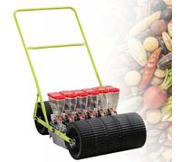 EXSHUING Seminatrice Manuale per Ortaggi, con Tramoggia da 2 Litri per Fi-la, Adatta per Oltre 40 Colture, dal Sedano al Grano, per Semi di Diametro Inferiore A 10 Mm, per Aiuole Rialzate(6-Row)