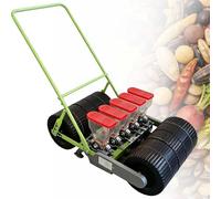 EXSHUING Seminatrice Manuale per Ortaggi, con Tramoggia da 2 Litri per Fi-la, Adatta per Oltre 40 Colture, dal Sedano al Grano, per Semi di Diametro Inferiore A 10 Mm, per Aiuole Rialzate(5-Row)