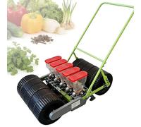 EXSHUING Seminatrice Manuale, profondità di Semina E Interfila Regolabili, Tramoggia da 2 Litri per Fi-la, Adatta per Oltre 40 Ortaggi E Cereali, Adatta per Semi di Diametro Inferiore A 10 Mm(5-Row)