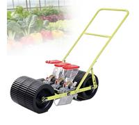 EXSHUING Seminatrice Manuale, profondità di Semina E Interfila Regolabili, Tramoggia da 2 Litri per Fi-la, Adatta per Oltre 40 Ortaggi E Cereali, Adatta per Semi di Diametro Inferiore A 10 Mm(3-Row)