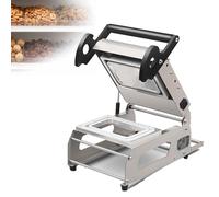 EXSHUING Sigillatrice Manuale Professionale Per Vassoi, Corpo In Acciaio Inossibile Di Grado Commerciale, Con Controllo Della Temperatura, Utilizzabile Con Una Sola Mano, Larghezza Del Film 260*180 Mm