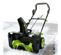 EXSHUING Spazzaneve Elettrico Con Luci A Led, Motore Brushless Da 3500 W, A Batteria, Larghezza Di Sgombero 50 Cm E Gittata 7,6 M, Alimentato A Batteria, Per Vialetti, Cortili E Marciapiedi