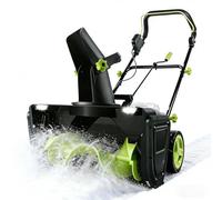 EXSHUING Spazzaneve Elettrico Con Luci A Led, Spazzaneve A Batteria Da 3500 W, Larghezza Di Sgombero 50 Cm E Profondità Di Sgombero 25 Cm, Gittata 7,6 M, Perfetto Per Vialetti, Cortili E Marciapiedi