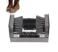 EXSHUING Spazzola Per Stivali A Pulizia Rapida, Spazzola Raschiante Per Stivali Con Spazzole A 4 Angoli, Facile Da Installare, Per Interni Ed Esterni, Giardino, Fattoria, Ranch, Cantiere(Single)