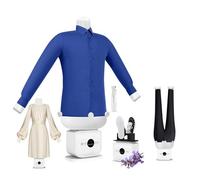 EXSHUING Stiratura Automatica Gonfiabile Per Indumenti, Stiratrice A Mani Libere Con 109 Fori Vapore, 1400 W, Stiratura Rapida In 8-12 Minuti Per Camicie, Pantaloni E Abiti, Doppia Cerniera(B)