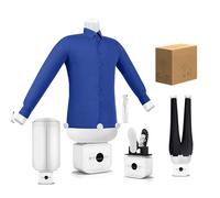 EXSHUING Stiratura Automatica Gonfiabile Per Indumenti, Stiratrice A Mani Libere Con 109 Fori Vapore, 1400 W, Stiratura Rapida In 8-12 Minuti Per Camicie, Pantaloni E Abiti, Doppia Cerniera(C)