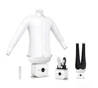 EXSHUING Stiratura Automatica Gonfiabile Per Indumenti, Stiratrice A Mani Libere Con 109 Fori Vapore, 1400 W, Stiratura Rapida In 8-12 Minuti Per Camicie, Pantaloni E Abiti, Doppia Cerniera(A)