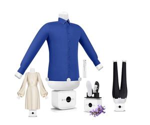 EXSHUING Stiratura Automatica Gonfiabile Per Indumenti, Stiratrice A Mani Libere Con 109 Fori Vapore, 1400 W, Stiratura Rapida In 8-12 Minuti Per Camicie, Pantaloni E Abiti, Doppia Cerniera(B)