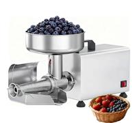 EXSHUING Tritatutto Elettrico Per Pomodori Commerciale Da 450 W Con Separatore Automatico Della Polpa, Tramoggia Da 8,4 Pollici, Con Una Capacità Di Lavorazione Di 330 Libbre/Ora