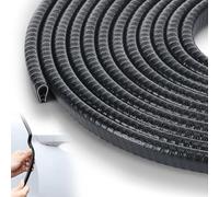 Exsink Striscia Di Tenuta Auto In Gomma Forma 10M, for Protezione AntiGraffio E Anti-Collisione, Universale Per Portiera Parabrezza E Pannelli In Vetro E Metallo Con Bordo Protettore