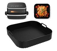 Exsink Teglie per Friggitrice ad Aria per Moulinex Easy Fry Xl Surface, 27cm Silicone Contenitori per Friggitrice ad Aria Accessori per Moulinex Xl AL4018F0