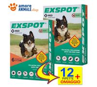 Exspot 2 ml 3 / 6 / 9 / 12 / 18 pipette per Cani da 41 kg a 55 kg - Tg. Grande