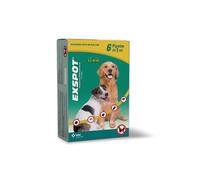 EXSPOT (6 pipette da 1 ml) - Protezione in pipette a largo spettro contro i parassiti del cane