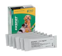EXSPOT (6 pipette da 1 ml) - Protezione in pipette a largo spettro contro i parassiti del cane
