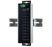 Hub USB EXSYS EX-1110HMVS-WT hub di interfaccia 3.2 Gen 1 (3.1 1) Type-B 5000 Mbit/s Nero [EX-1110HMVS-WT]